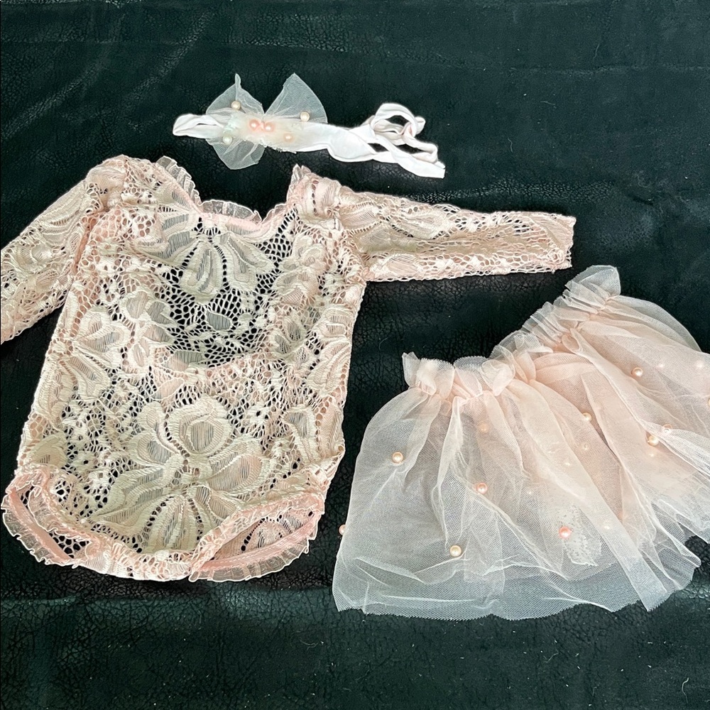 Pink Lace Fairy Costume Set for Kids